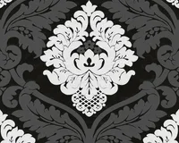 A.S. Création Vliestapete Black & White, schwarz, weiss, 10,05 m x 0,53 m, 554314, 5543-14