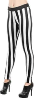 Leggings gestreift schwarz-weiß