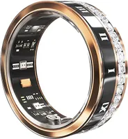 Smart Ring Health Tracker Ring Health Tracking Smart Ring mit Ladefach Kein App-abonnement Erforderlich(Gold,9#)
