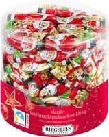 Riegelein solid Father Christmas mała 7,5g na sztukę okrągła puszka 525g