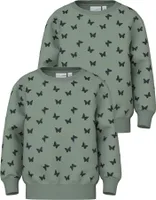 NAME IT Pullover 2er-Set Sweatshirts Rundhals Regular Größe: