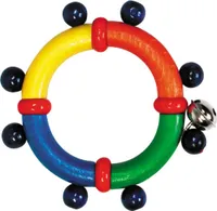 Hess 11189 Greifling "Ring mit Glöckchen" Rassel Holz Erzgebirge