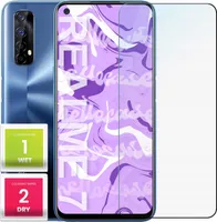 Glas für REALME 7 Panzerglas Panzerfolie Schutzglasfolie Displayschutzglas Echt Glas Schutz Folie Display Glasfolie 9H HELLOCASE