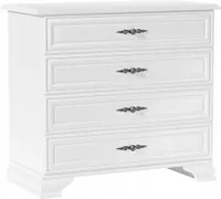 Kommode Weiß matt mit 4 Schubladen – 95 cm – Wohnzimmer & Schlafzimmer – WERSAL