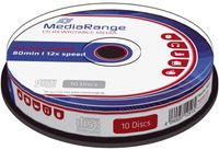 MediaRange MR235 CD-RW Rewritables - 700MB/80Min, 12-fach/Spindel, Packung mit 10 Stück