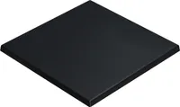 JAMAIKA | Bistro Außen Tischplatte | B:T 60 x 60 cm | Schwarz | Quadratisch | Topalit Tischplatte