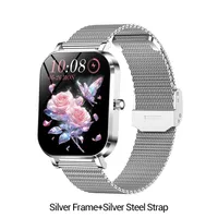 Smartwatch, HD Display 41mm Fitness Tracker Uhr Touch Screen BT-Anruf Sport Uhr Schrittzähler Schlafmonitor Pulsuhren Stoppuhr Damen