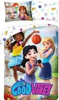 Halantex Lego Friends 100% Baumwolle Einzelbettbezug und Kissenbezug Set - Europäische Größe