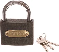 Geko g01311 Eisen Vorhängeschloss Light Duty 38 mm, mehrfarbig