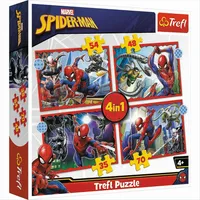 Trefl 4 in 1 Puzzle - Spiderman (Kinderpuzzle)