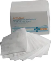 Niesterylne kompresy włókninowe Beese Medical 4-warstwowe 100 sztuk 7,5 x 7,5 cm
