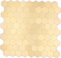 Mosani MOS200-4GHX, Mosaik, Metall, Gold, Indoor, Rechteck, 280 mm