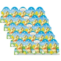 Wydrążona figurka Lindt Mini Gold Bunny wykonana z mleka alpejskiego 50g opakowanie 5 sztuk