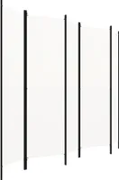 vidaXL 5-tlg. Raumteiler Weiß 250x180 cm