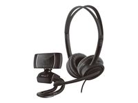 Trust Doba 2-in-1 Home Office Set - Netzwerkkamera - Headset - USB - schwarz