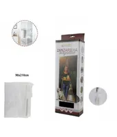 Záves Proti Komárom Na Balkónových Dverách Magnetický Biely 90 X 210 Cm