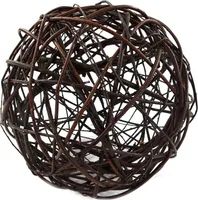 Ogrodzenia Wiklinowe Weidenkugel, 40 cm, Gartenkugeln für Außen & Innen, Dekokugel aus geflochtener Weide für Garten, Balkon und Terrasse