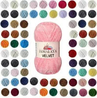 Strickfein Himalaya Dolphin Velvet super Bulky Chenille Garn Wolle strickgarn 5 x100gr 90021 - dunkelblau