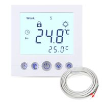 Digital Thermostat C16 weiß für elektrische Fußbodenheizung programmierbar Heizungssteuerung