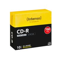 Intenso CD-R bedruckbar 700MB/80min 52x Speed - 10stk Slim Case