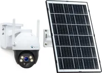LUVISION 4G / LTE PTZ Solar Überwachungskamera 4MP mit SIM Karte 2-Wege Audio, KI Bewegungsverfolgung farbige Nachtsicht