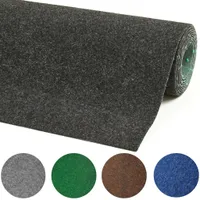 Kunstrasen Anthrazit 400 x 1000 cm Eckig Rasenteppich mit Noppen für Balkon Terrasse oder Pool