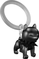 Schlüsselanhänger Bulldogge schwarz