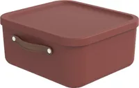 Rotho Aufbewahrungsbox 20 L Maloja - Kunststoffbox mit Deckel - Stapelbox 39,5 x 38,0 x 17,7 cm - Plastikbox Ordnungsbox Allzweckkiste
