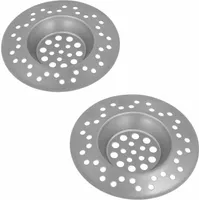 Abflusssiebe 2er-Set, 7 cm Edelstahl