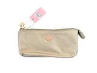 Depesche 10653 TOP Model Federtasche Gold glänzend, mit Goldenen Anhänger, 23 x 13 x 3,5 cm, 100% Polyester