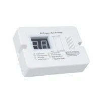 Cyfrowy detektor gazu propan dla kamperów z głośnym alarmem 85 dB, alarm gazowy DC 12 V dla przyczep kempingowych (biały, mały rozmiar)