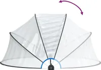 vidaXL Pool-Kuppel Rund 315x158 cm PVC