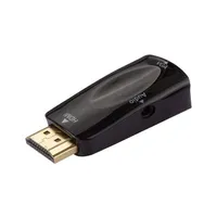 Przejściówka z HDMI na VGA, 1080P, audio, czarna