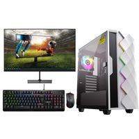 omiXimo - Gaming PC Komplett Set - AMD Ryzen 5 4500 - GTX1650 - 16 GB RAM - 500 GB SSD - WLAN - Inklusive 24" Gaming-Monitor - Tastatur - Maus - DW