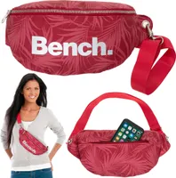 Hüfttasche Gürteltasche Bauchtasche BENCH Glam Hip Bag Crossbody Brustbeutel Wimmerl Fashion Tasche waist bag für Damen Mädchen 64168-0300 Red Palm + Schlüsselmäppchen bagboom®