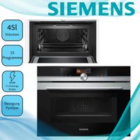 Siemens CM676G0S1 Elektrobackofen  45 Liter  Pyrolyse  Umluft  Mikrowelle  Grill