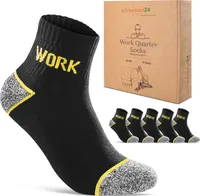 Arbeitssocken Kurz 5 Paar Socken Herren "Premium WORK" Quater atmungsaktiv ohne Gummidruck ohne drückende Naht - 70105T Kurz 43-46