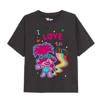 Trolls - "I Love To Sing" T-Shirt für Mädchen TV2455 (128) (Holzkohle)