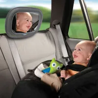 Twins Babyspiegel Baby Rücksitzspiegel für die Kopfstütze, einfache  Montage, dreh- und neigbar