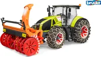 Traktor Claas Axion 950 s radlicí na sníh