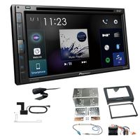 Pioneer Multimedia DVD Autoradio AVH-Z5200DAB Bluetooth Apple CarPlay Android Auto DAB+ mit Einbauset für Audi TT 2006-2014 schwarz Teilaktiv