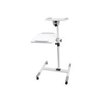 Proper Projector Trolley White for Laptops and Projectors, Weiß, Metall, Kunststoff, 10 kg, 700 - 1100 mm, 300 - 400 mm, 0 - 35°