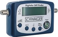 SCHWAIGER SF80 531 SAT-Finder digital Satellitenerkennung Satelliten-Finder integrierter Kompass Ausrichtung LNB Messgerät