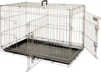 FLAMINGO Transportkäfig Ebo 92 x 56 x 64 cm Braun-Metallic 517582
