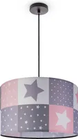 Kinderlampe Deckenlampe LED Pendelleuchte Kinderzimmer Lampe Sternen Motiv E27 Leuchten Farbe / Größe Pink (Ø45.5cm)