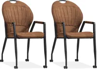 Stuhl Frizz - Cognac (2er-Set)