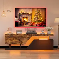 TV-Schrank TV-Schrank mit Stauraum und RGB-Beleuchtung 140cm*35cm*44cm