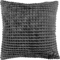 Dekokissen Cashmere Touch ( Cord Optik ) Kissenhülle "45x45cm" - Anthrazit - abnehmbarer Bezug mit Reißverschluss - Sofakissen Kissenbezüge