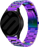 Strap-it Stahlarmband - Kompatibel mit Samsung Galaxy Watch Armband 42mm Ersatzarmband Edelstahl - Faltschließe - Hochwertiges Material - für Smartwatch 20mm Armband Bunt