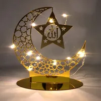  minkissy Eid Mubarak-Dekoration Mond Kerzenständer Eid Mubarak  Laterne Kerzenständer Für Mondsäulen Mond Teelichthalter Vintage  Kerzenhalter Stumpenkerzenhalter Spalte Schmiedeeisen Statue